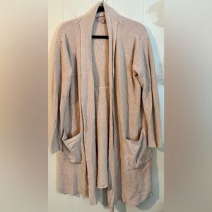 Barefoot Dreams Cozy Chic Uber Soft Luxurious Pink Robe Sz. S/M, Missing Belt